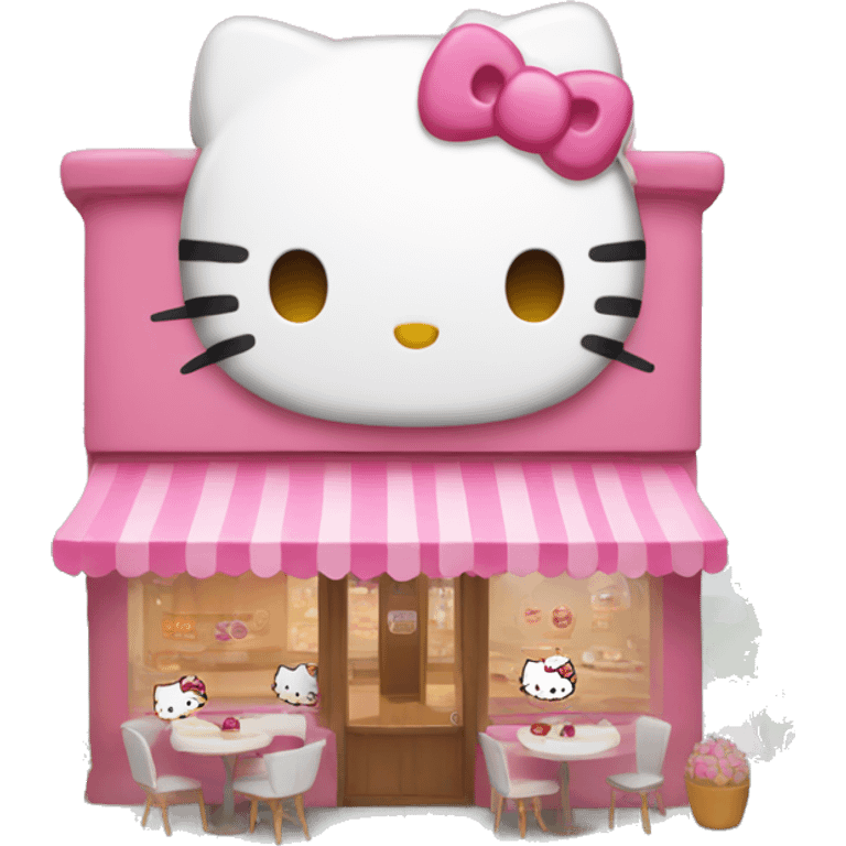 Hello kitty cafe emoji