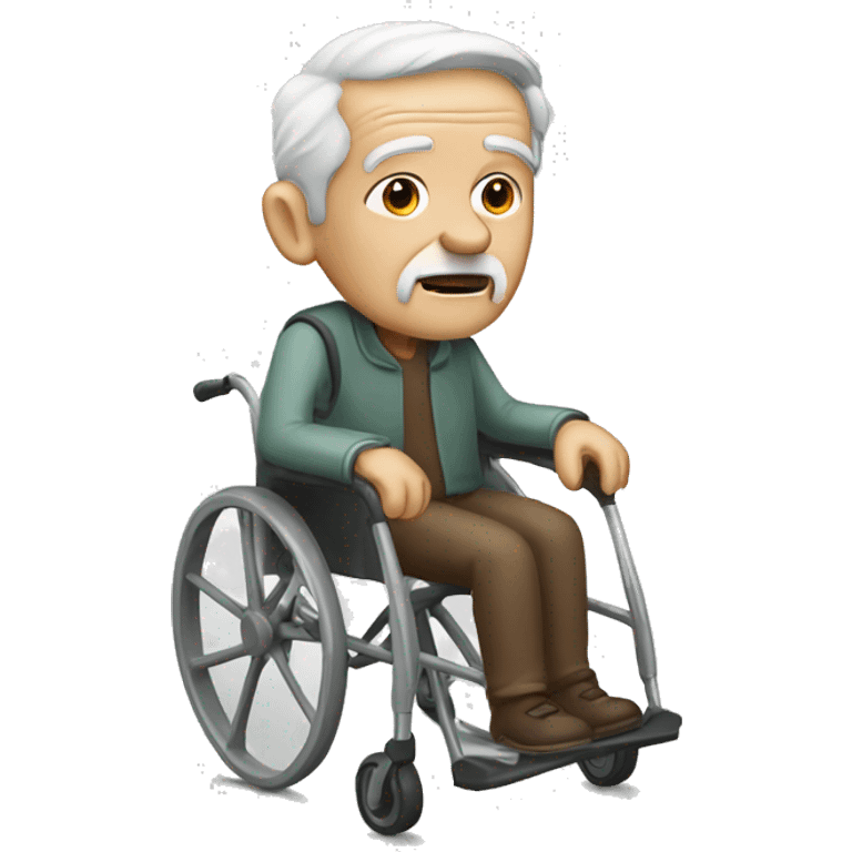 old man with walker emoji