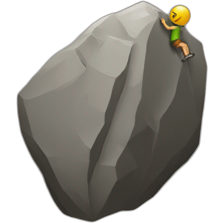 boulder climbing emoji