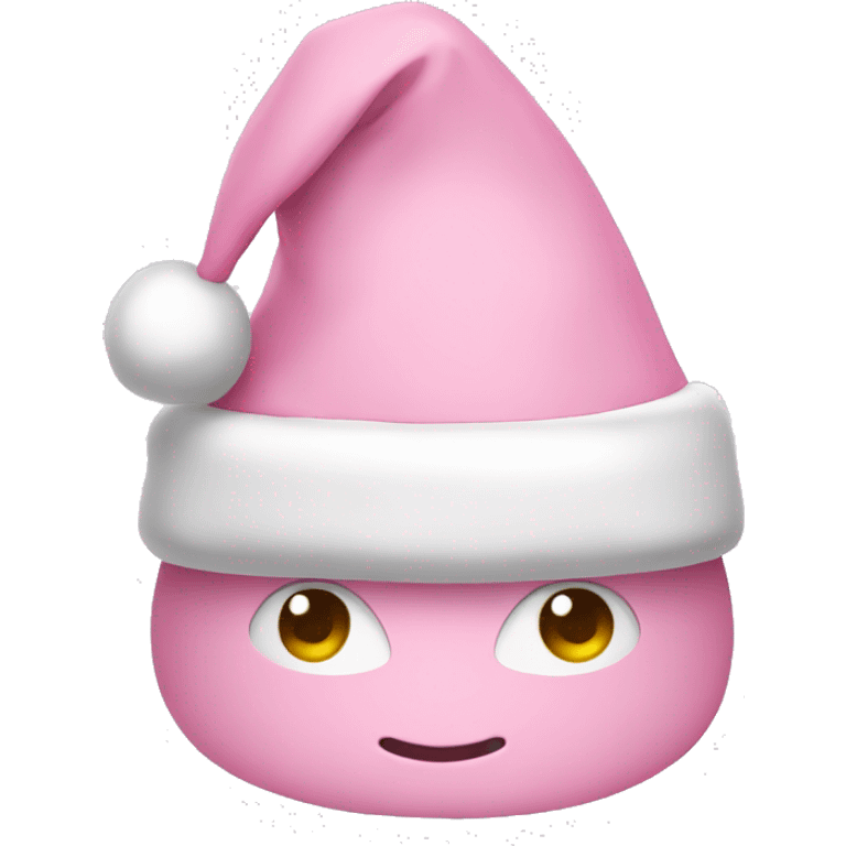 light pink santa hat emoji