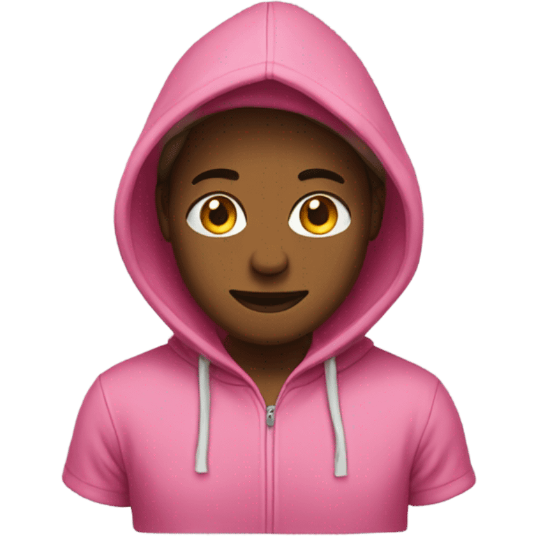 Hoodie pink  emoji