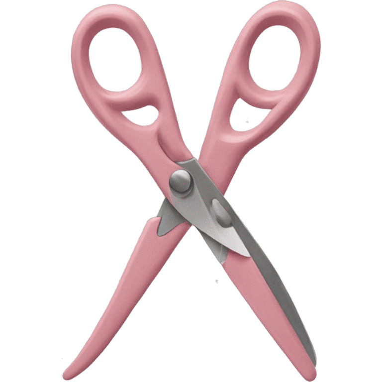 pastel pink scissors emoji