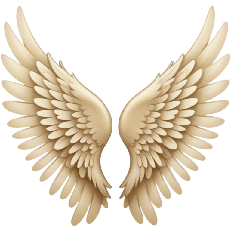 Angel wings beige  emoji