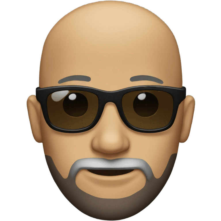 bald man with a beard and sunglasses emoji