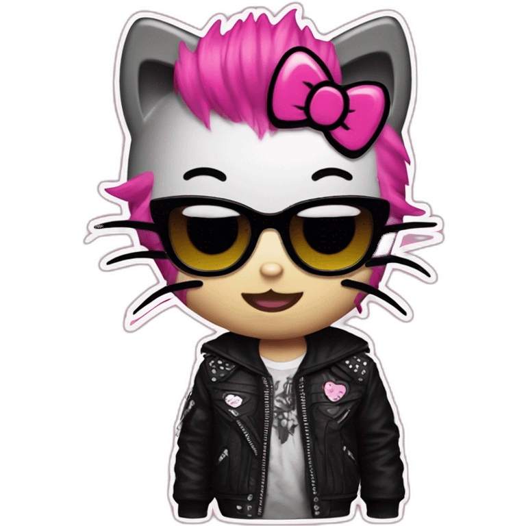 punk hello kitty emoji