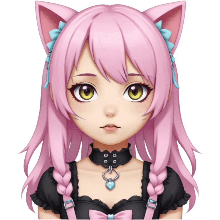 Pastel Edgy Kawaii Cute Beautiful Elegant Pretty Anime Punk Lolita Catgirl emoji