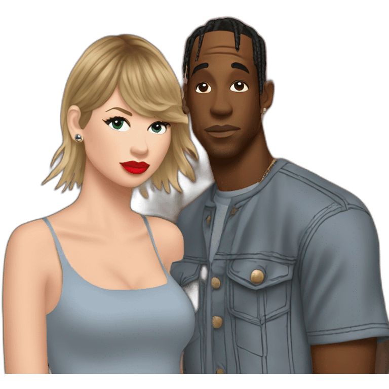 travis scott and taylor swift emoji