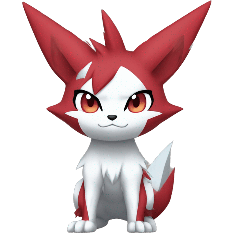 Anthro Cool Edgy Cute Chibi Shiny Zangoose-Zoroark-Fakemon-Pokémon Full Body Detailed High Quality emoji