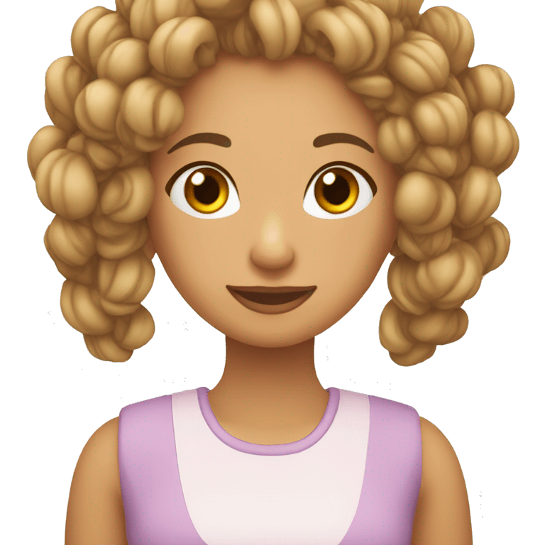 una chica guapa runia con pecas emoji