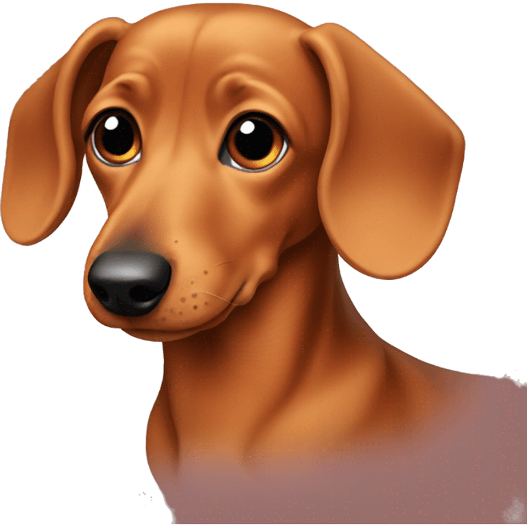 cute dashchund emoji