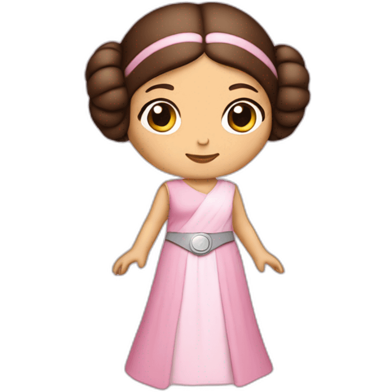 princess leia pink dress emoji