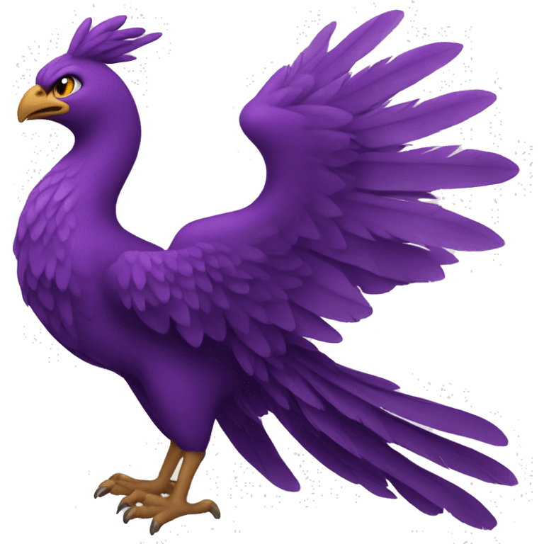 Purple phoenix emoji