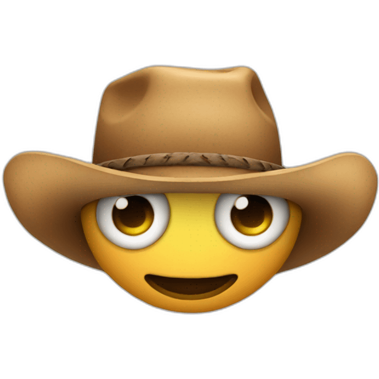 eyes emoji with cowboy hat on each eye emoji