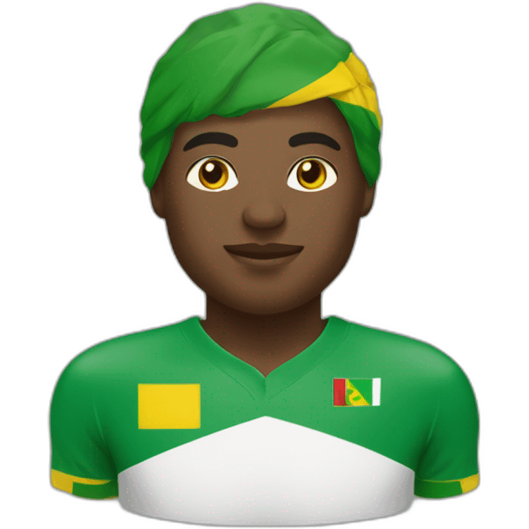 Sénégalais avec le maillot de la mauritanie emoji