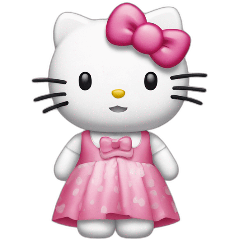 Hello kitty fait des bisous emoji