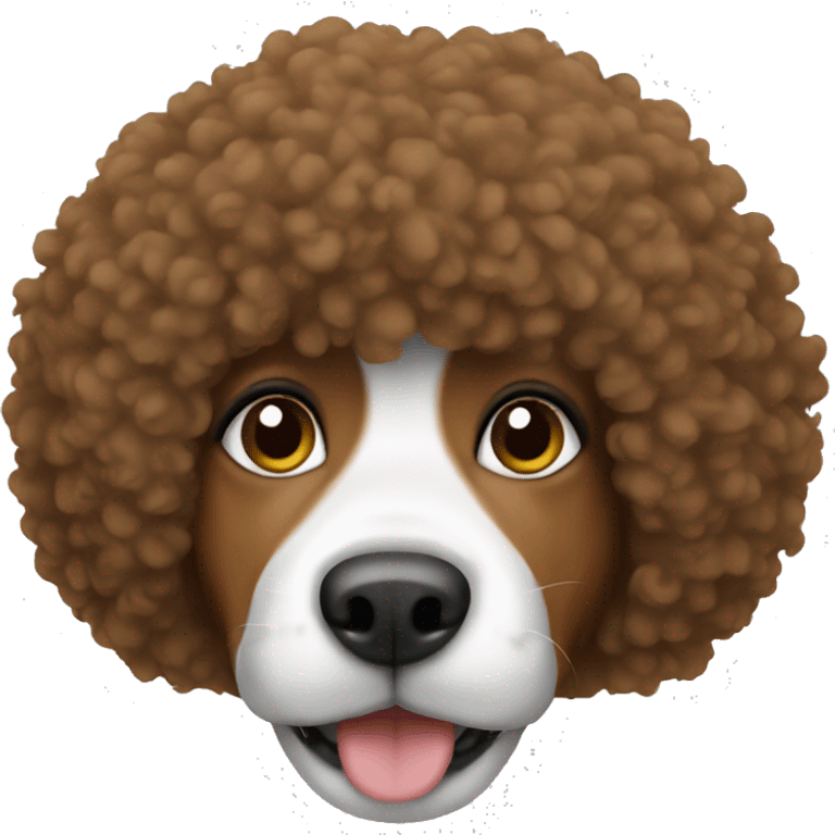 Dog with afro emoji