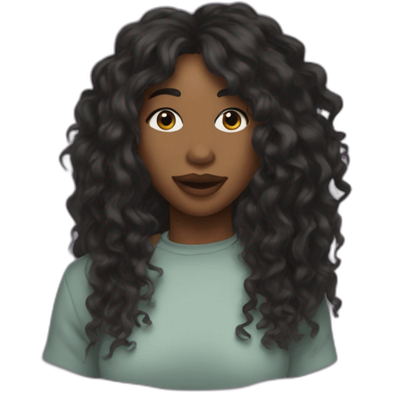 Sza qui chante emoji