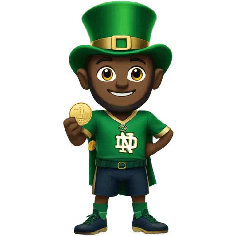 Notre dame leprechaun number 1 emoji