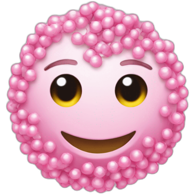 Du fil avec des perles rose dessus  emoji