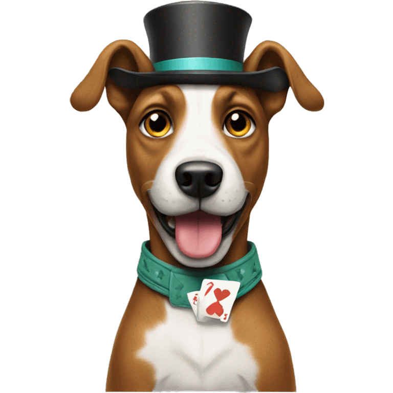 poker dog emoji