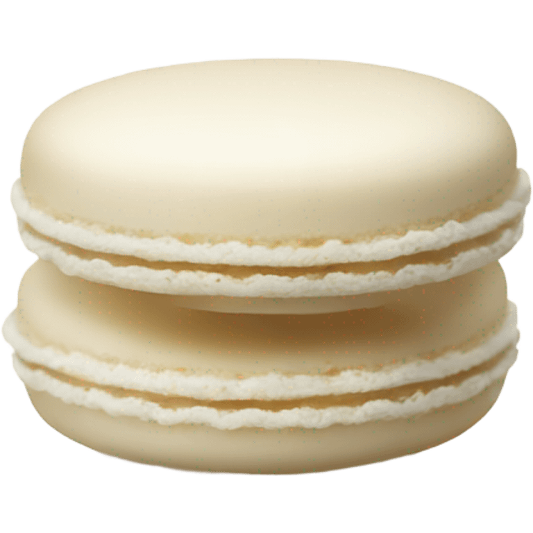 a white macaron  emoji