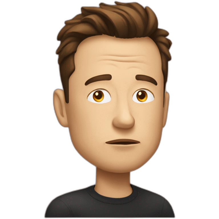 Elon musk Thinking  emoji