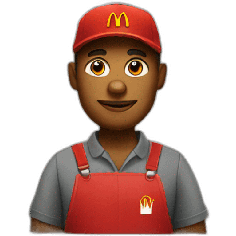 worker at mcdonalds emoji