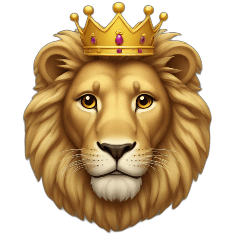 lion with crown emoji