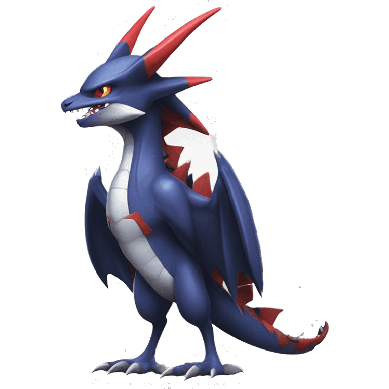 Edgy Cool Nargacuga-Noivern-Latias-Garchomp-Pokémon Full Body emoji