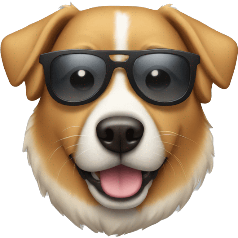 Dog with sunglasses  emoji