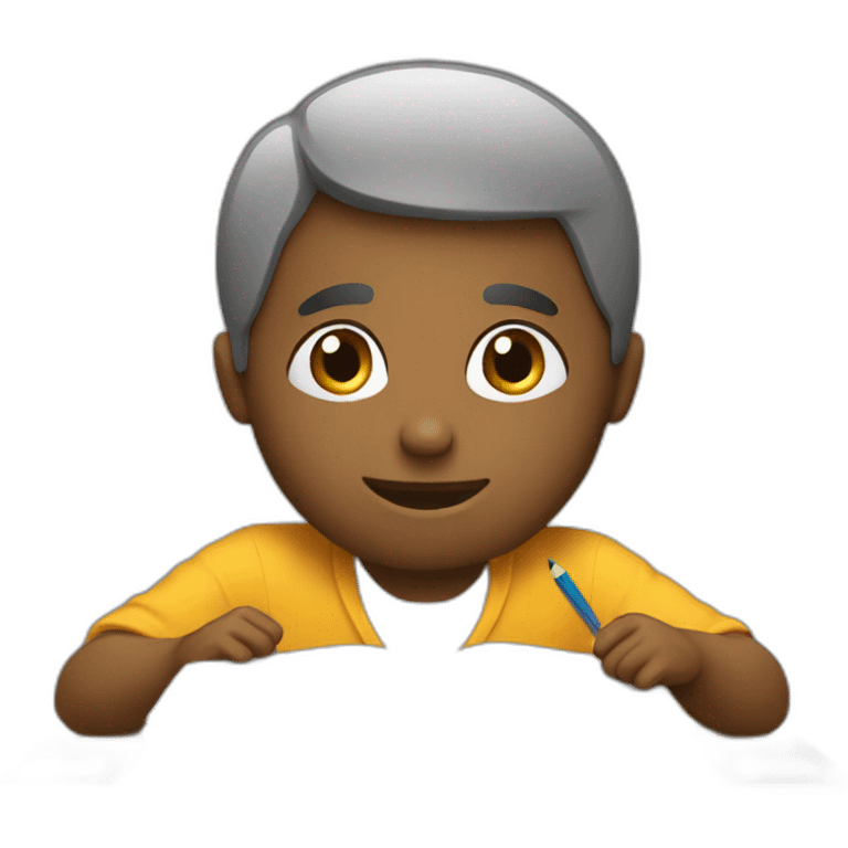 person studing emoji