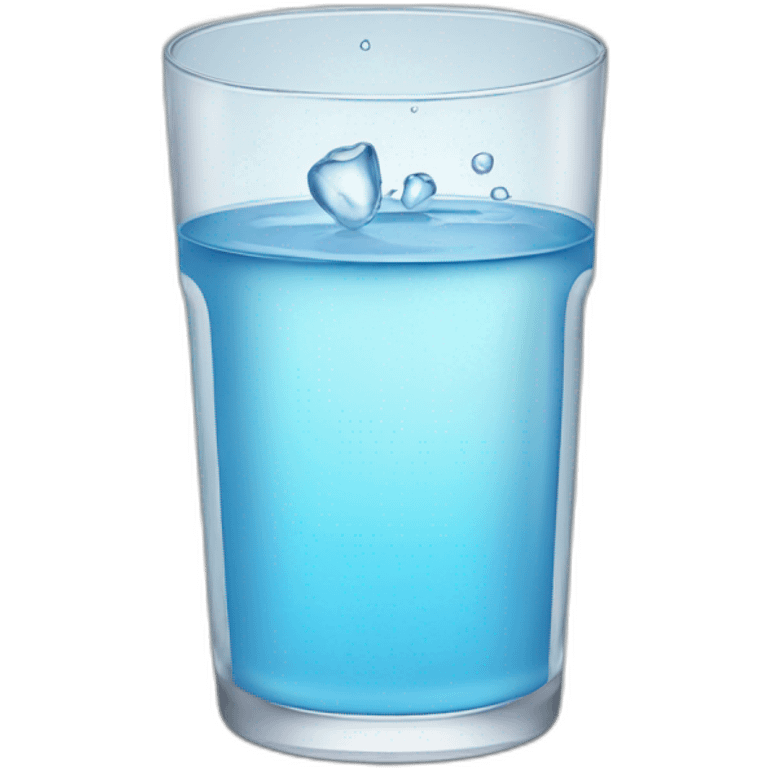 A glass of water emoji