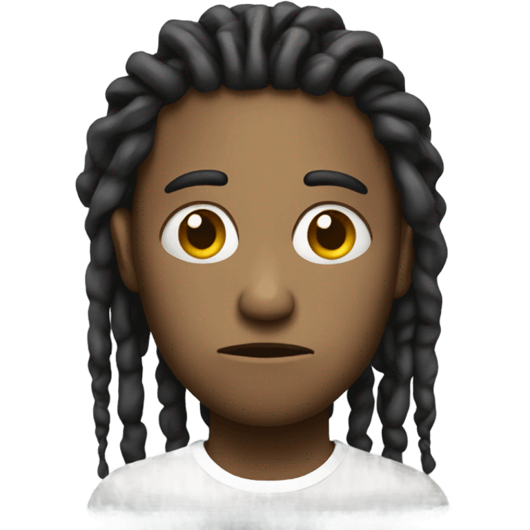 Very sad dreadlocks emoji