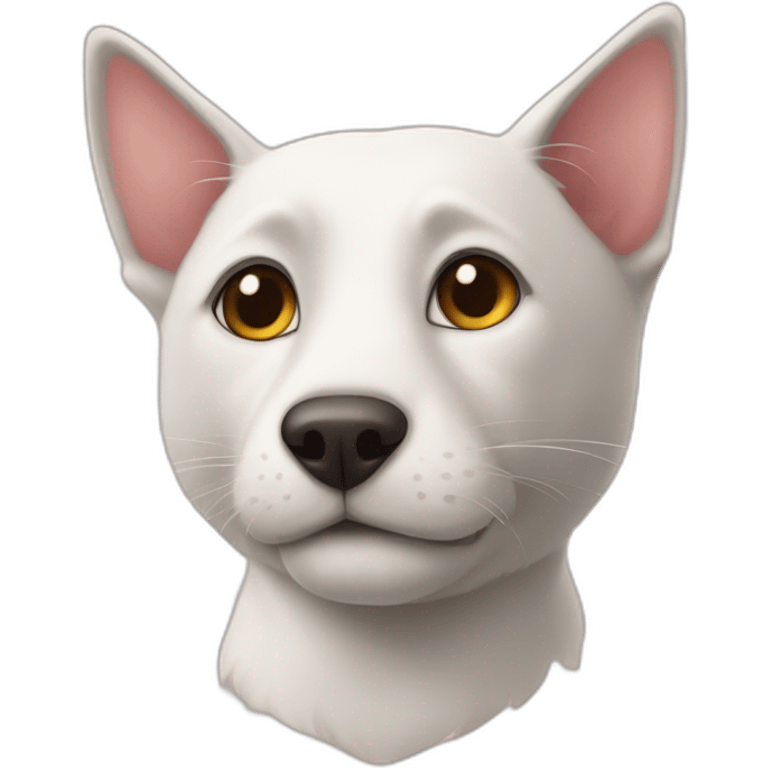 Katze und Hund kusvheln emoji