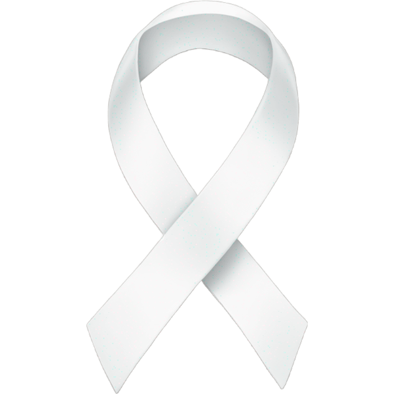 White ribbon emoji