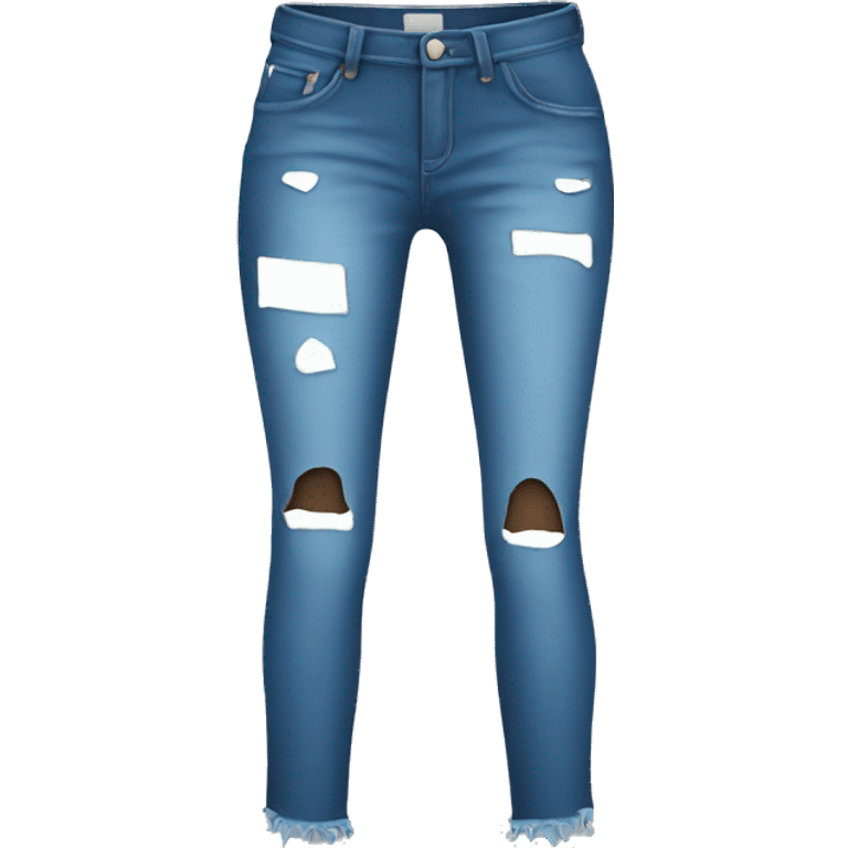 female jeans with holes emoji