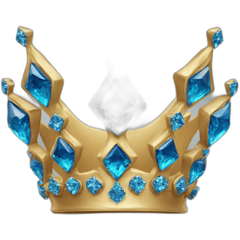 crown with blue diamonds emoji