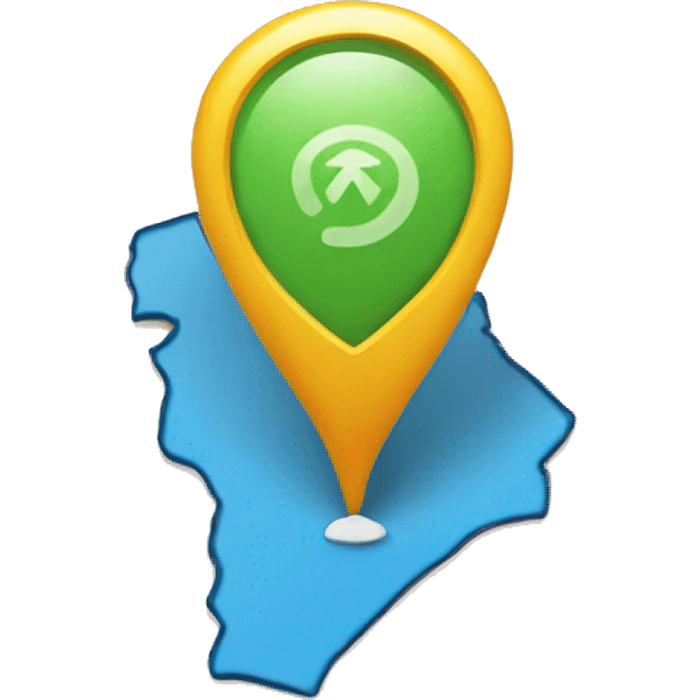 navigation map software marker emoji