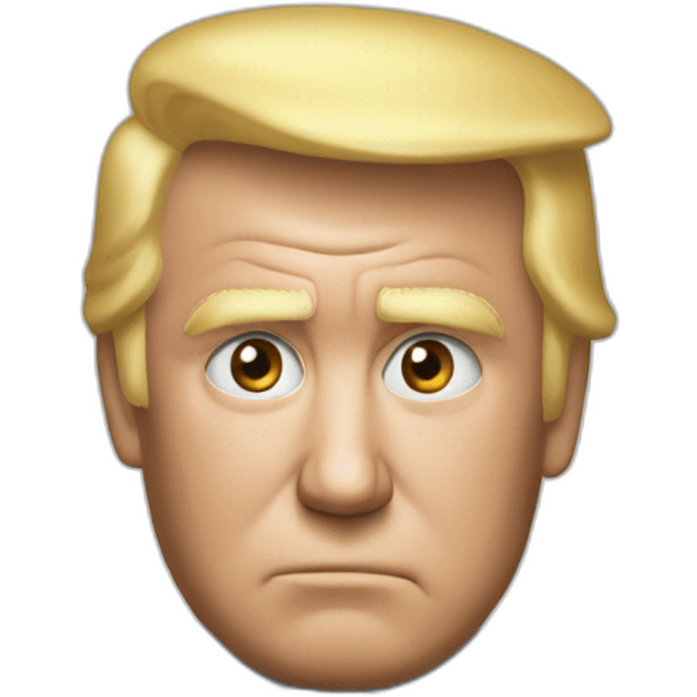 Trump in shover emoji