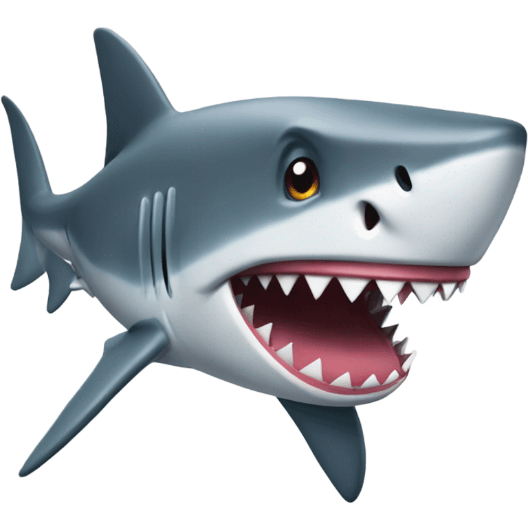 Shark holding bomb emoji