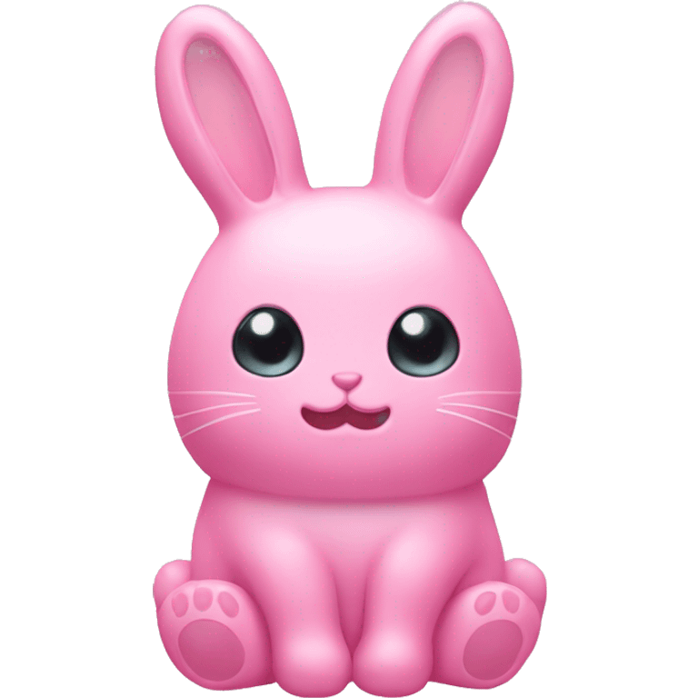 Jelly cat bunny stuffed animal pink emoji