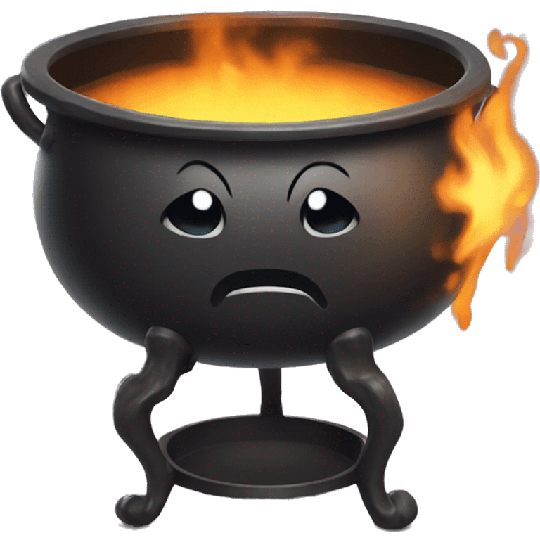 Cauldron with uwu face emoji