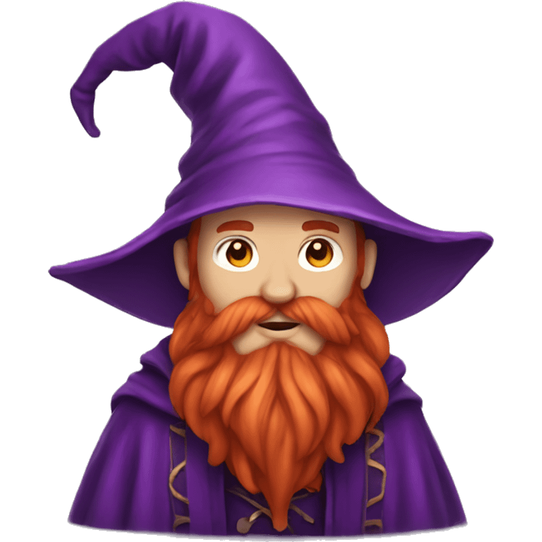 redbearded wizard purple clothes emoji