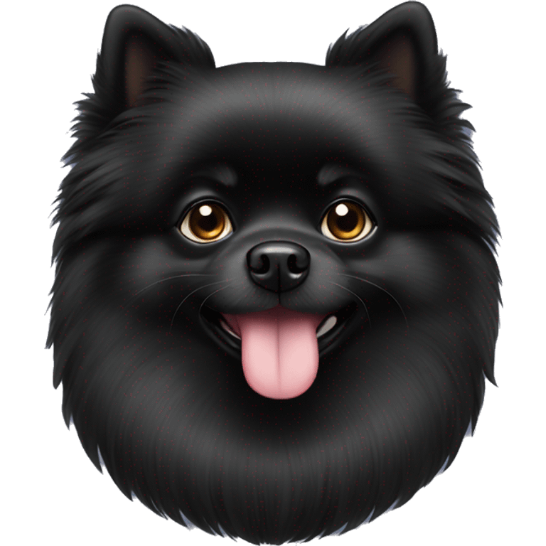 black pomeranian emoji