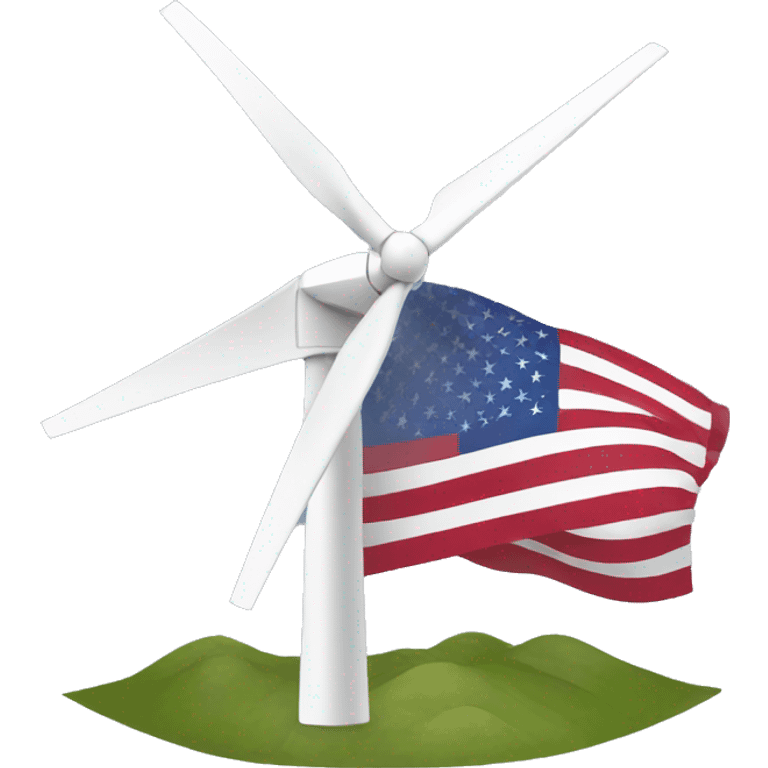 wind generator usa flag emoji