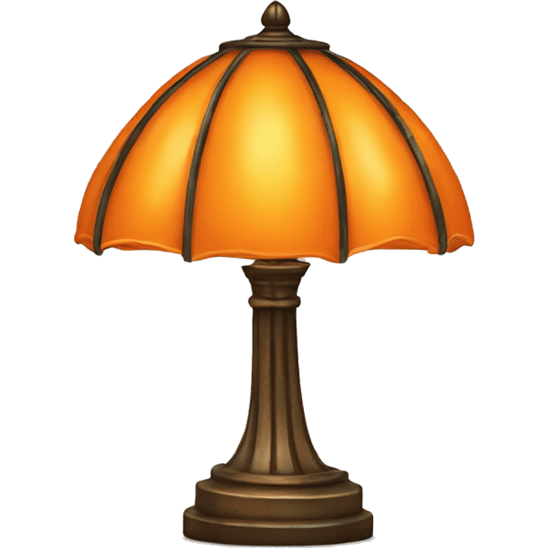 Orange Tiffany lamp emoji