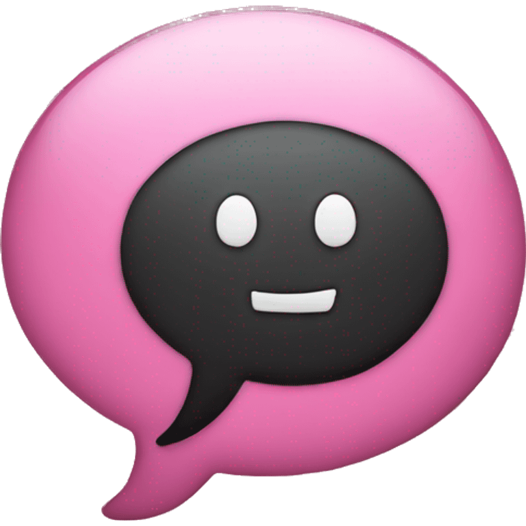 Pink message bubble  emoji