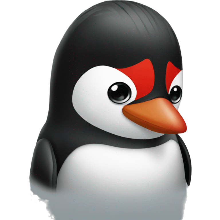 red pinguin emoji