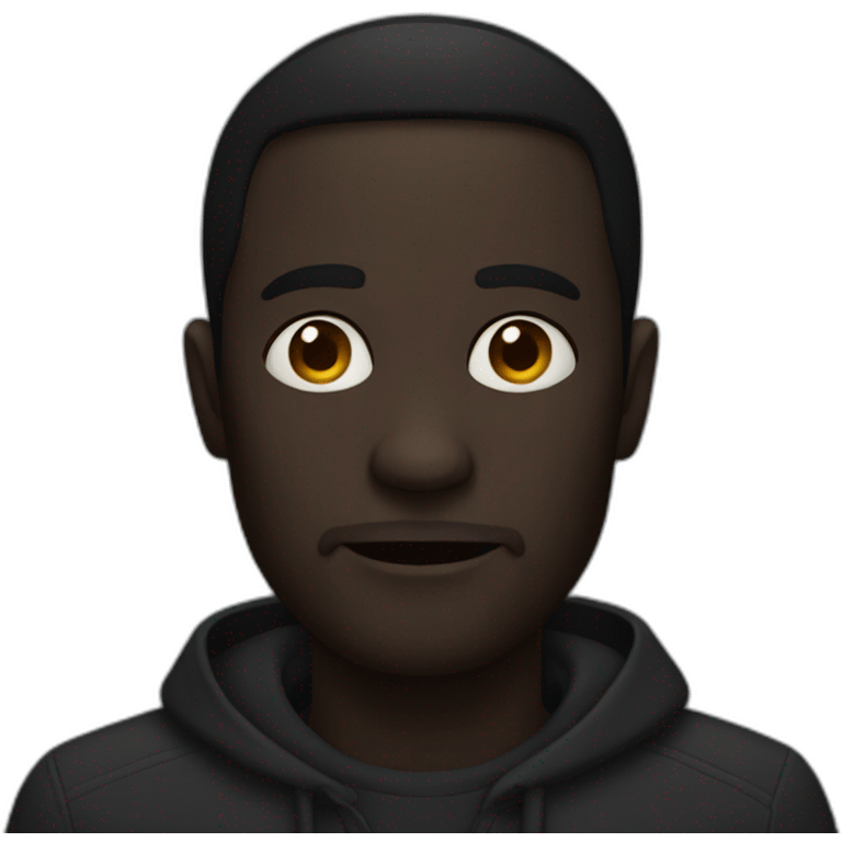 dark man emoji