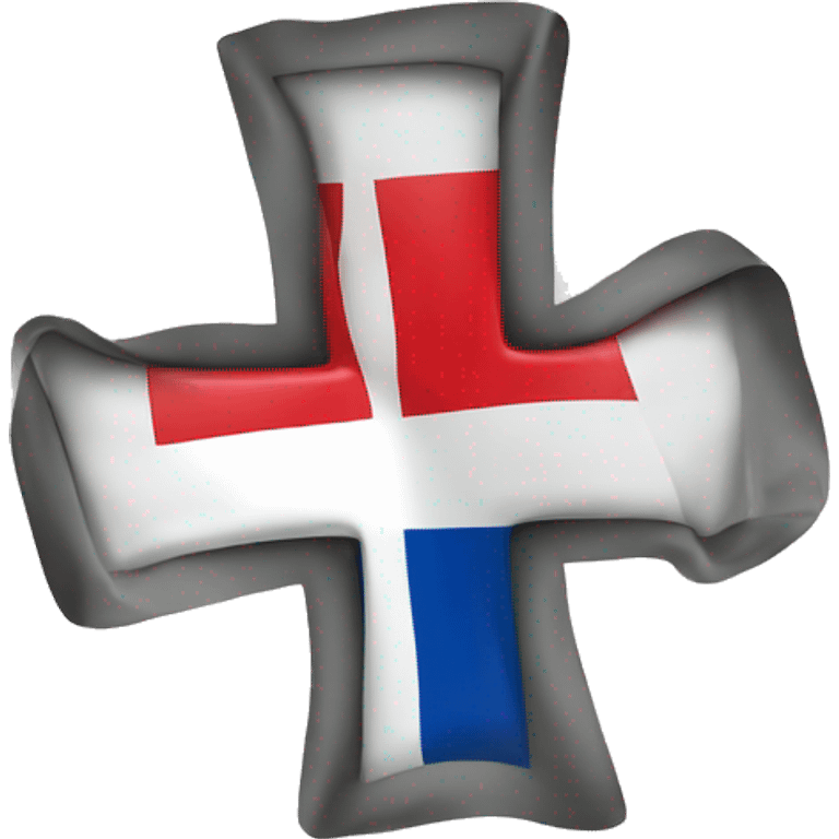 French flag with cross of lorraine emoji